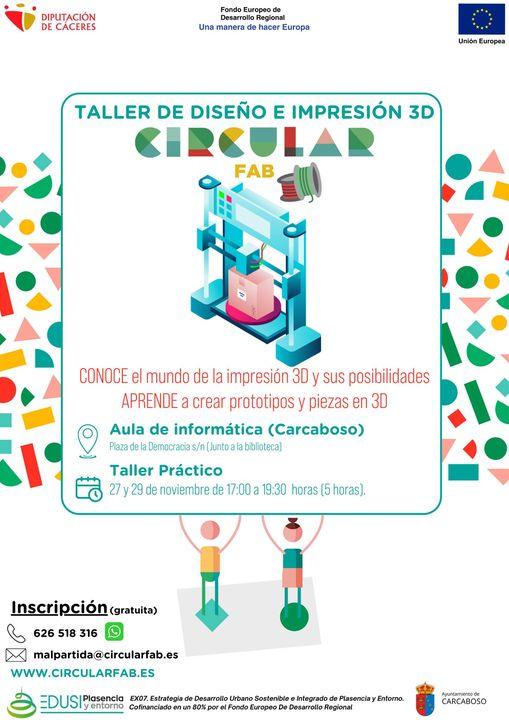 Imagen TALLER DE DISEÑO E IMPRESIÓN 3D