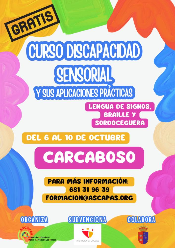 Imagen Curso Discapacidad Sensorial y sus aplicaciones practicas
