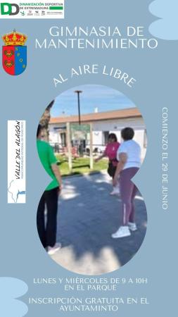 Imagen Gimnasia de mantenimiento al aire libre.