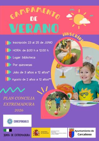 Imagen Campamento concilia verano 2026.