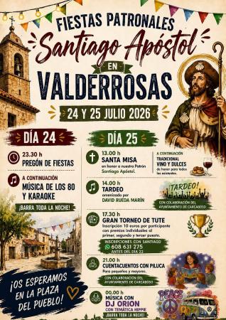 Imagen Este fin de semana se celebran las fiestas en honor a Santiago apóstol en Valderrosas.