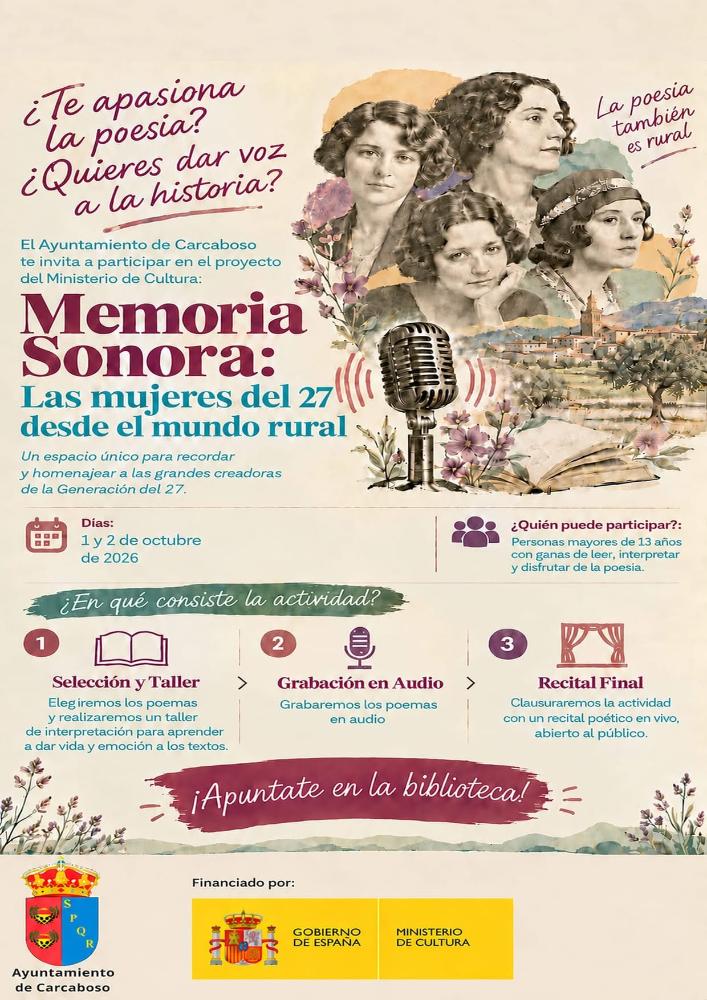 Imagen ¿Te gusta la poesía? ¿Te gustaría darle voz?